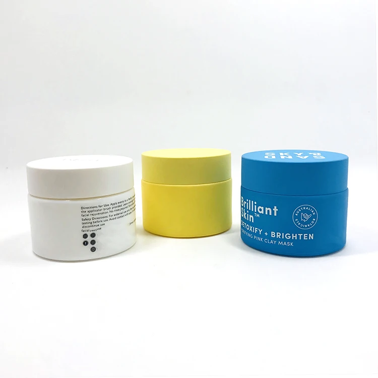 luxury pink cosmetic 50ml 100ml glass jar and lid colored glass jars cosmetic skin care jars