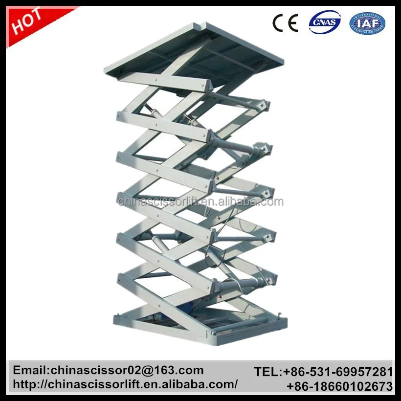 5 Ton Hydraulic Freight Elevator Unmovable Scissor Elevator