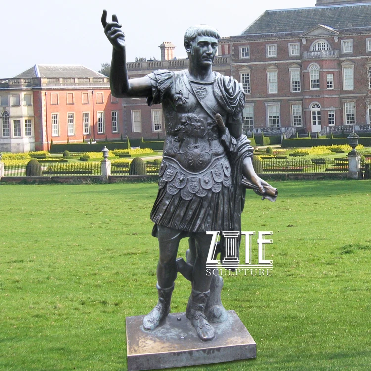 等身大有名な古代ローマブロンズシーザーフィギュア男像彫刻| Alibaba.com