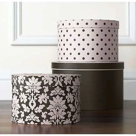 Source Fancy Large Round Decorative Cardboard Paper Hat Boxes