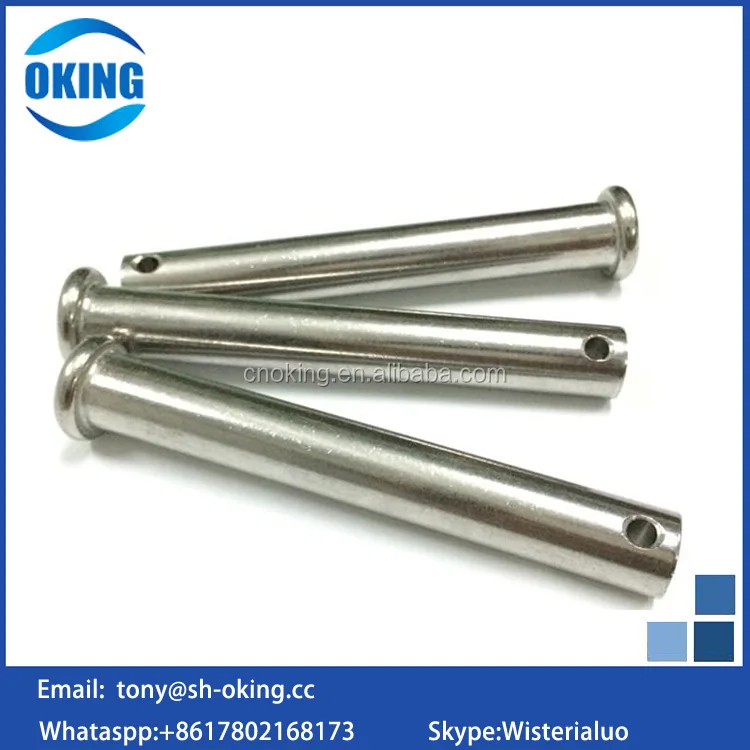 Flat Head Clevis Pin with Hole Din 1444 B