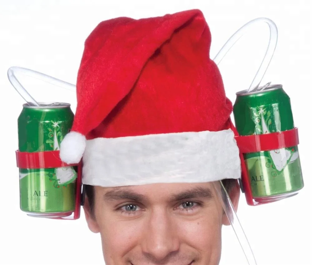 santa beer hat