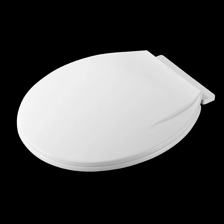
 Круглая керамическая крышка для унитаза из полипропилена без мягкого закрытия 017  