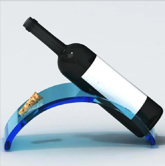 Wholesale Customized Clear Acrylic Twotier Wine Bottle Stopper Display