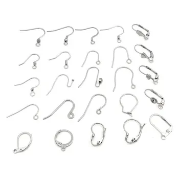 China Factory Wholesale Stainless Steel French Style Fashion Accessories Various Lengths Many Sizes Shapes Earrings Hooks
