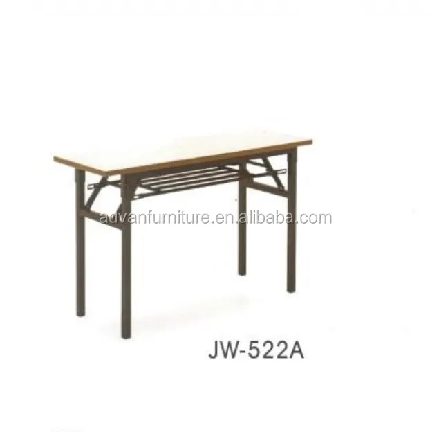 
Cheap Church Podium Rostrum Podium Long Office Meeting Table Steel Wood Folding Training Table 