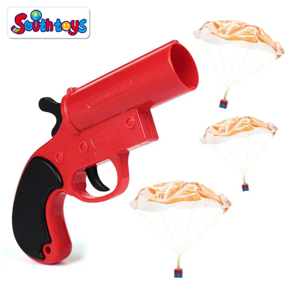 Airdrop Signal Shooting Small Launch Parachute Gun Toys Set for Kids and Adults