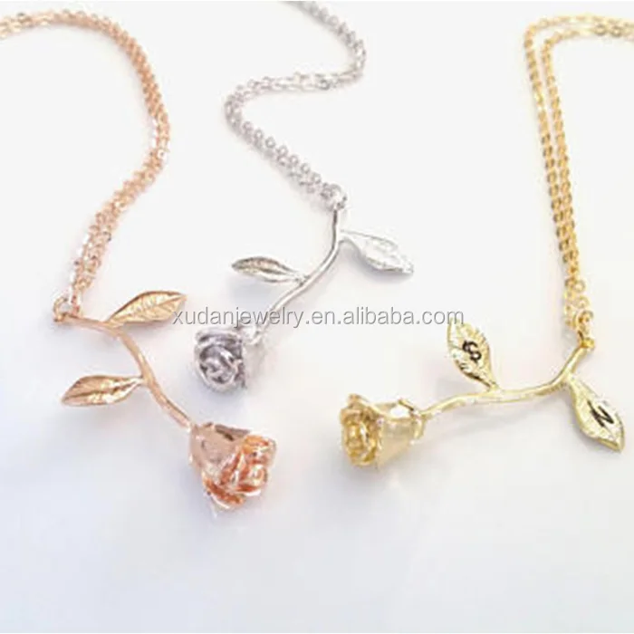 Personalized Rose Flower Design Gold 