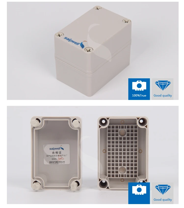 Saipwell Pc Clear Waterproof Box With Inner Hinge Flame Retardant ...