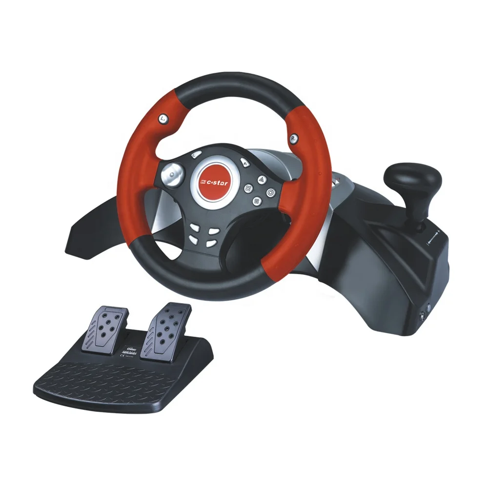 OEM universal vibration function racing car gaming steering wheel support PS3/PS2/PC