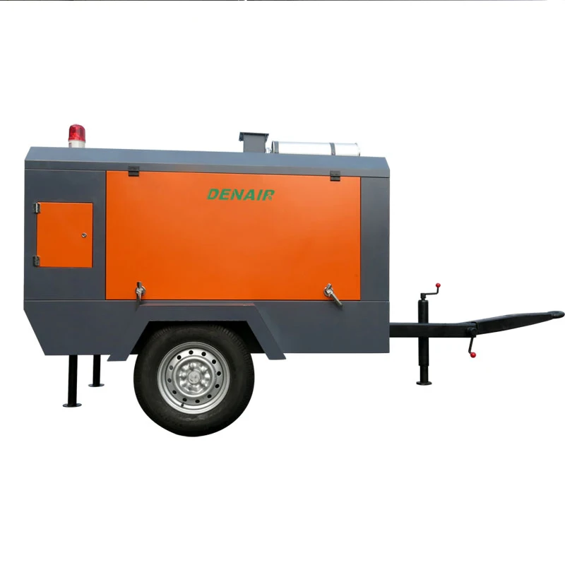 450 CFM Portable Diesel Engine Operated Screw Air Compressor