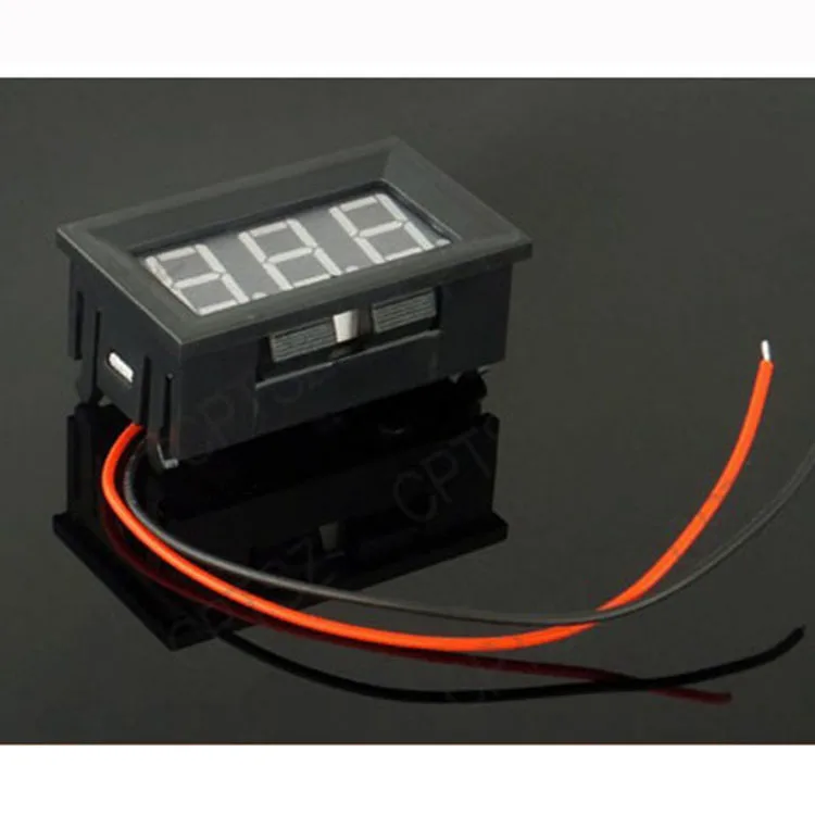 V27D-T1 Blue LED Digital Voltmeter DC 3.2V - 30V