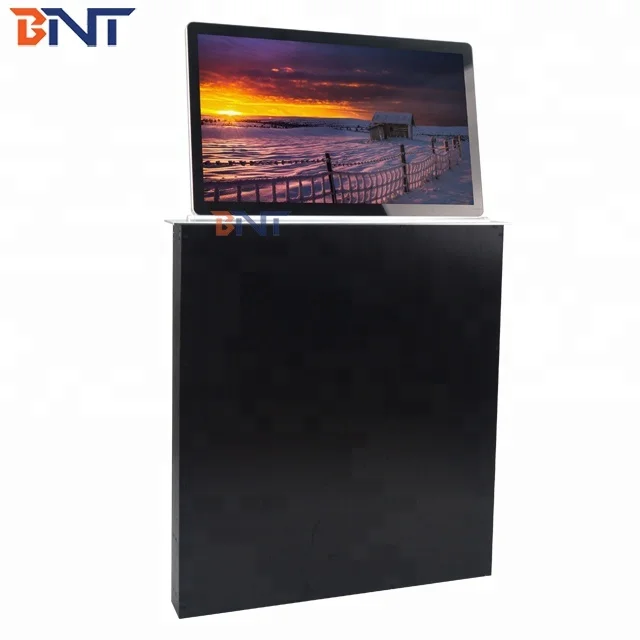BNT Smart Office Conference Room LCD Monitor Motorized Lifting Mechanism With Screen