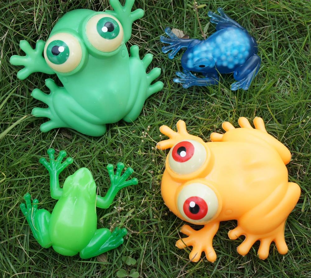 Frog Toad Life-Like Realistic Squishy Stretchable Figure Squeeze Toy  Squeezable