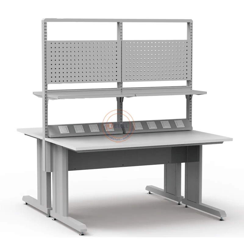 Detall Esd test Workshop Lab Mobile 10ft Metal Electronic Industry Workstation Table Work Bench