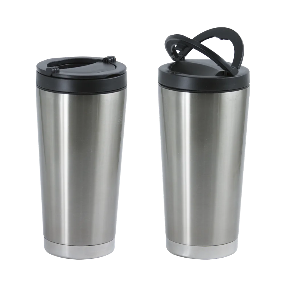 16 oz Stainless Steel Thermal Tumbler - White - Orca