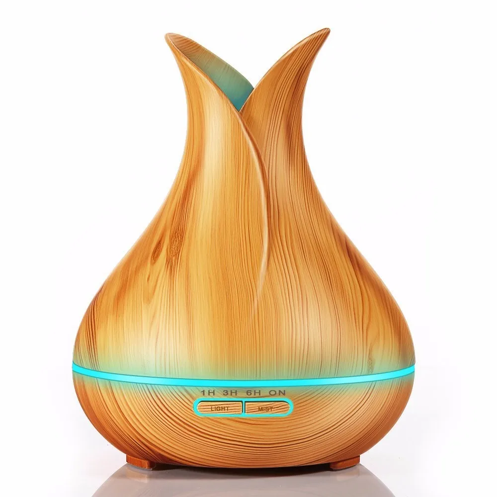 7 colores aroma-difusa 300ml ultrasonidos humidificadores madera humidifier RGB de