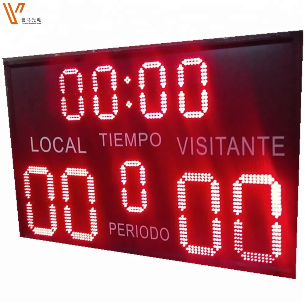 Large Digit Electronic Outdoor Football Scoreboard In Red Color Buy Digital Scoreboard Led Digital Scoreboards Display Waterproof Led Tabletop Basketball Scoreboard Product On Alibaba Com