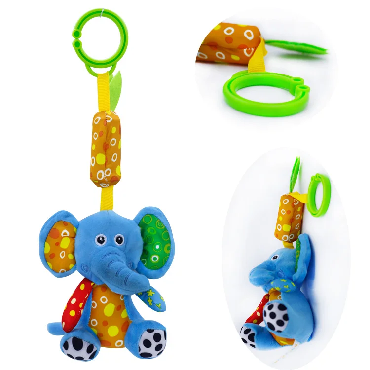 
Новинка, мягкие детские игрушки-погремушки, плюшевые игрушки-слоны 