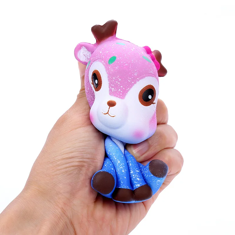 Игрушка из пенополиуретана в виде оленя, мини-фиджет, забавный олень Сика, игрушки-антистресс для детей и взрослых