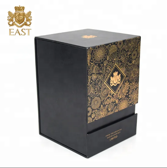 Eastbox LOGO Customized Arabic Dubai Magnetic Flip Luxury Paper Hardcover Packaging Perfume Box