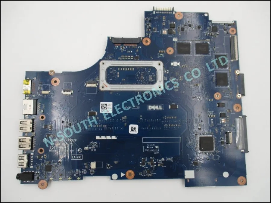 100% Workiing Laptop Motherboard for dell Inspiron 15r 5537 3537 I5-4200u  La-9982p 0rxm8d Non -integrate