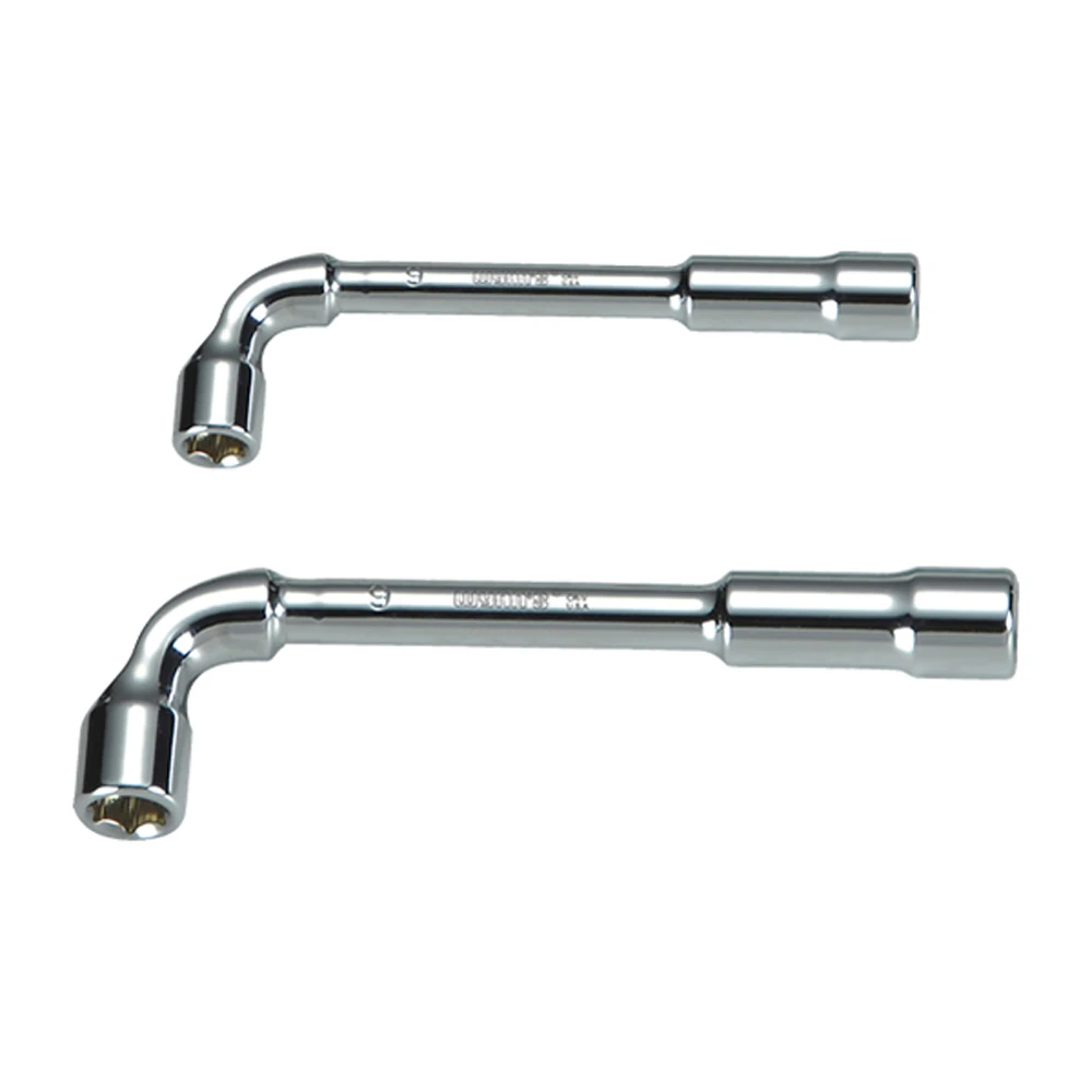 2pcs L Type Pipe Elbow Wrench Double Head Outer Hexagon Sleeves Wrench 