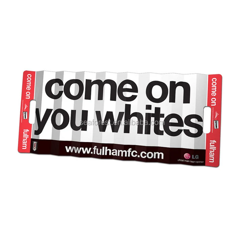 Складные картонные вентилятор шары для аплодисментов в складывающаяся ручка-держатель бумаги Клэппер бумага