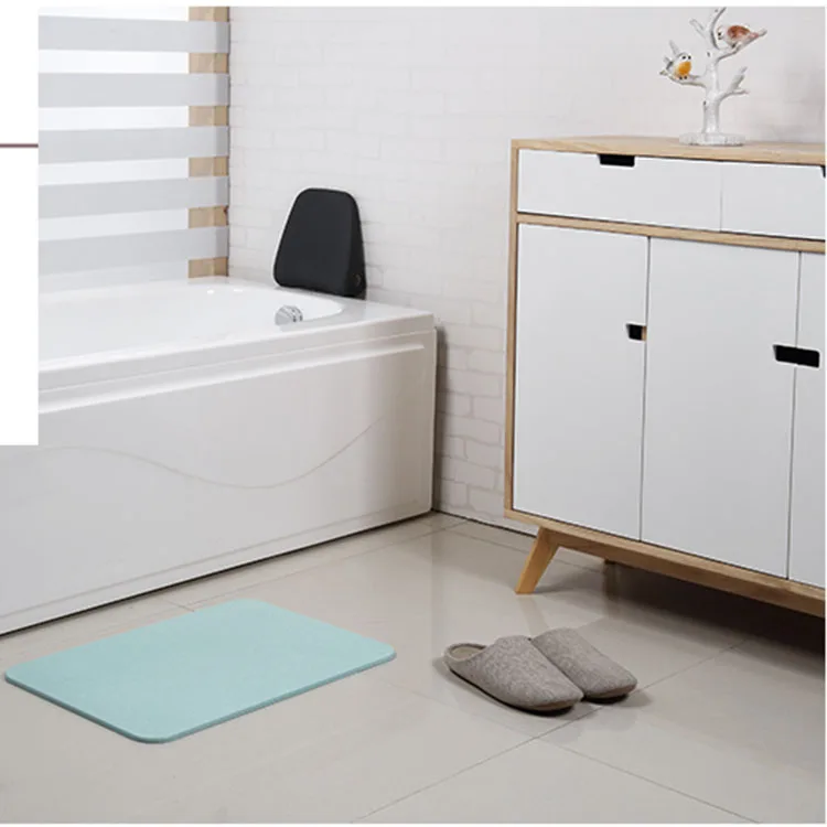 Быстросохнущий супер впитывающий воду экологически чистый коврик для ванной диатомит нескользящий
