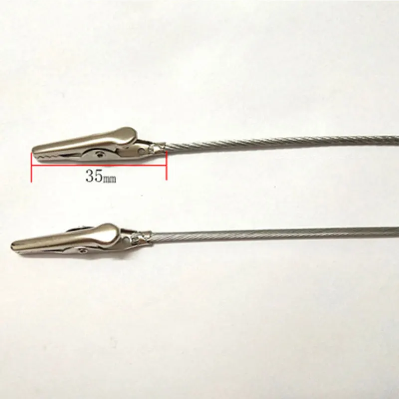 Лидер продаж, металлический держатель для карт из нержавеющей стали, зажимы типа «крокодил»