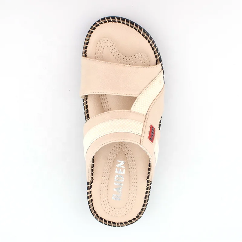 beige color slippers