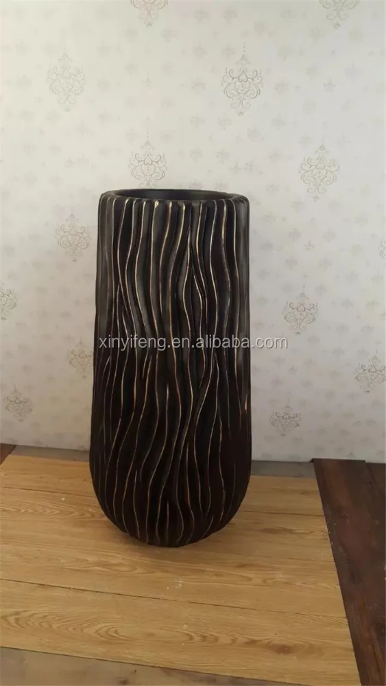 Hot sale resin large floor vases artificial flower home decoration modern