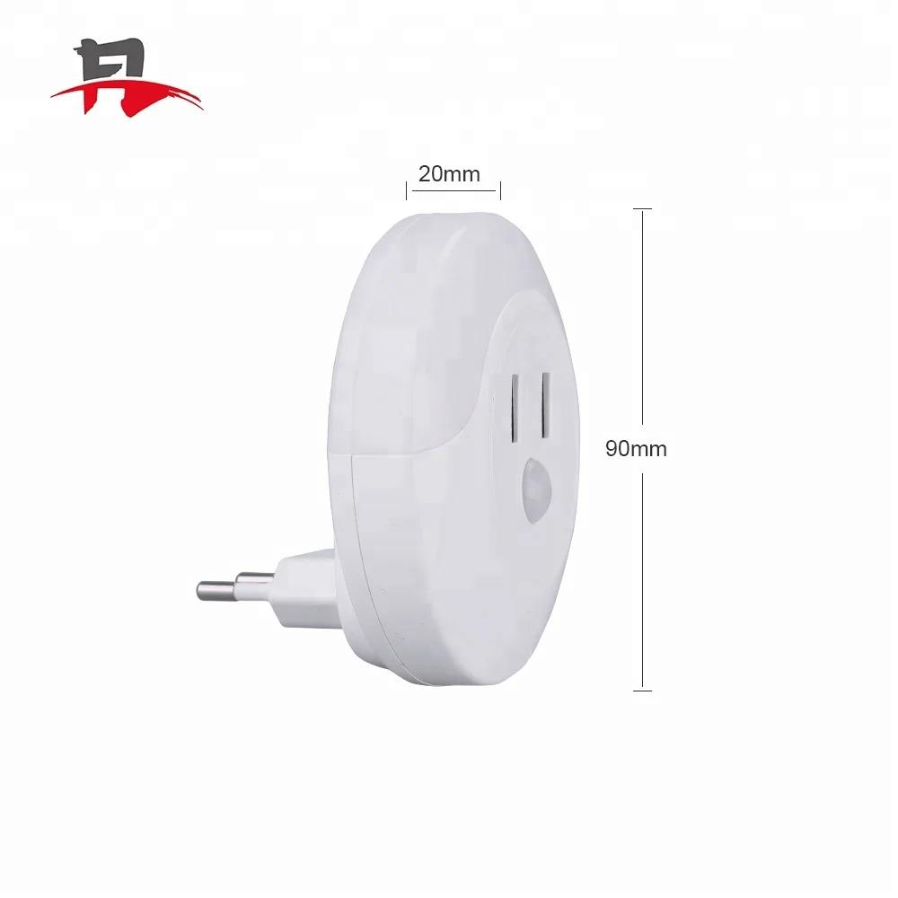 2 в 1 перезаряжаемые с двойной USB зарядное устройство мини пластмассы гнездо ночник