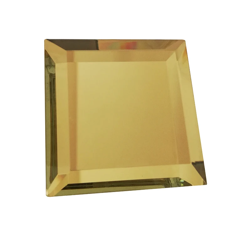 
8 мм толщиной алмазной формы кирпичная зеркальная Золотая настенная мозаичная плитка 