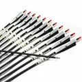 12Pcs 31 Spine 500 Archery Carbon Arrow For Shooting Recurve Bow 25 45lbs