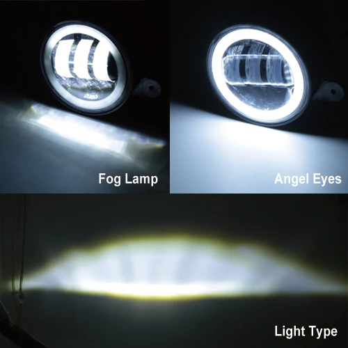 Противотуманные фары для мотоциклов Harleys-Davidsons 4,5 дюйма, светодиодные гало DRL Противотуманные фары для daymaker Street Glide