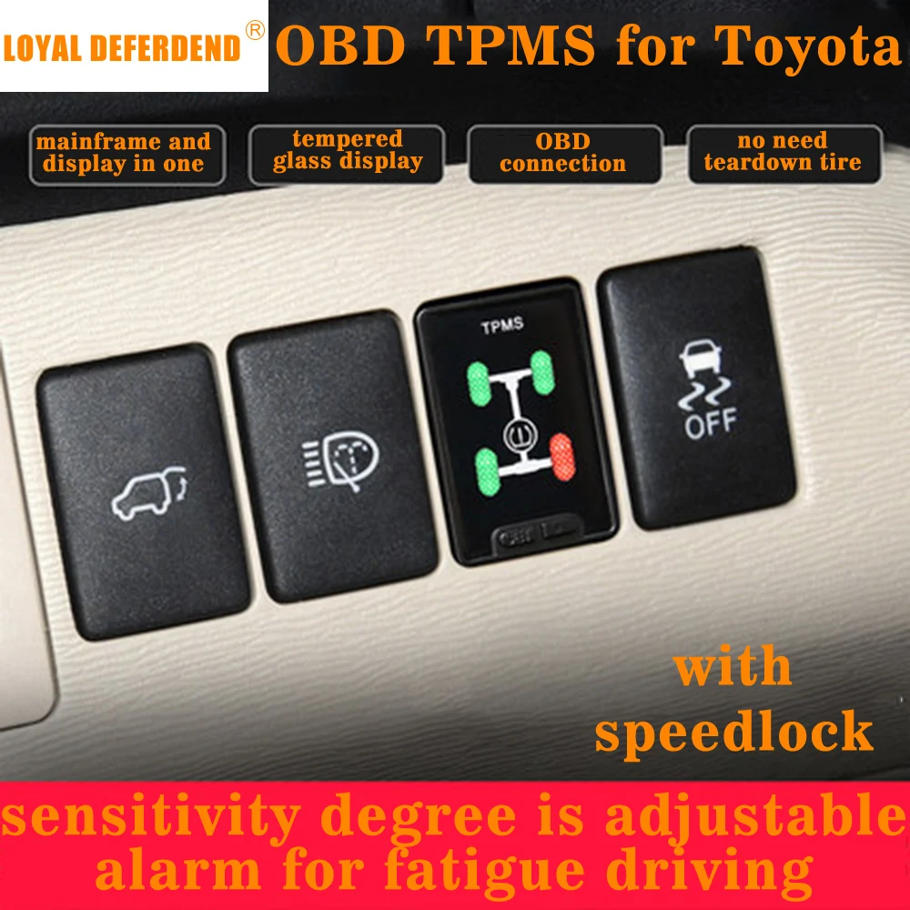 
 Corrola Левин Camry Prado RAV4 Высокой Lander Corrola Гибридный Левин Гибридный Land Cruiser OBD TPMS контроля давления в шинах  