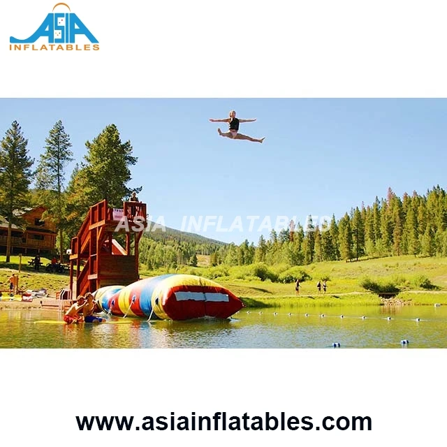 超巨大　プールピロー改造のダブルレイヤードエアーバッグ 空ビ ふわふわ インフレータブルジャンピングピローウォーターエアバッグ