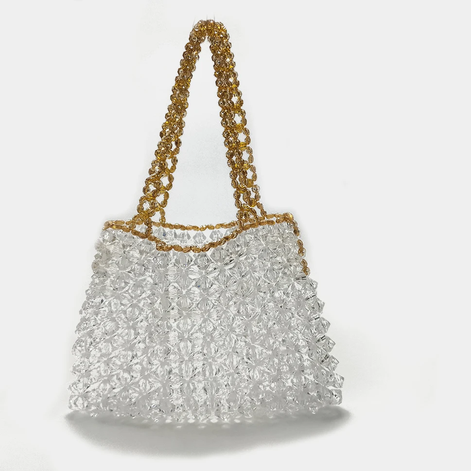 crossbody beaded bolsa