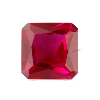 Special square cut 5# red synthetic ruby gems