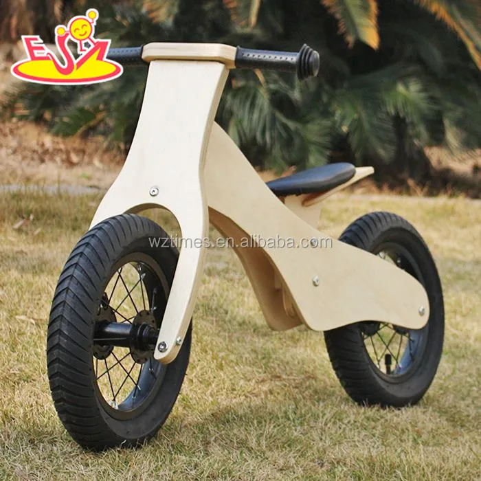 Оптовая торговля дешевые металлические колеса Деревянный беспедальный велосипед для детей От 2 до 6 лет