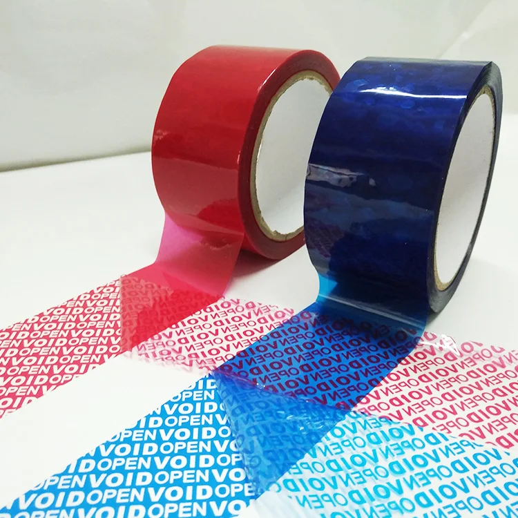 One Time Use Tamper Evident Packing Tape with Text VOIDOPEN