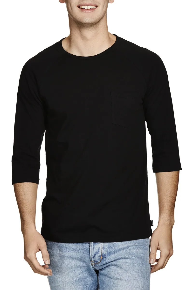black raglan shirt