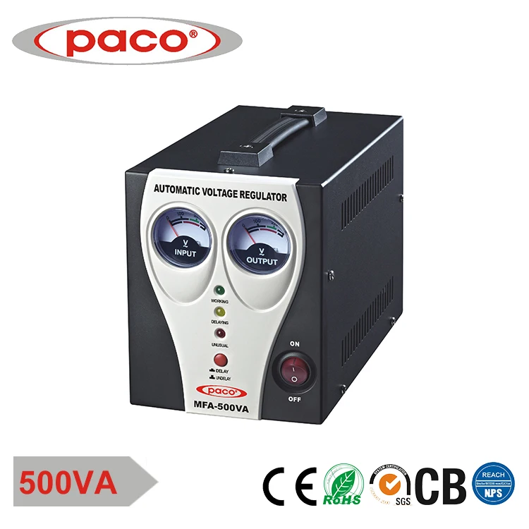 PACO type de relais régulateur de tension automatique compteur 1500VA pour  usine et fournisseurs d'appareils ménagers