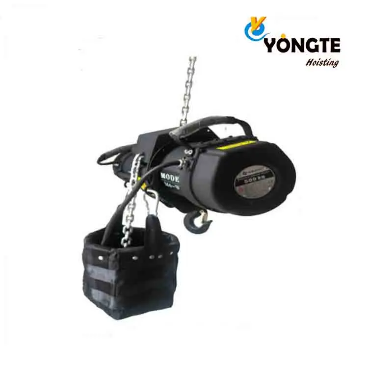Цепная электрическая ступенчатая таль с черной нагрузкой 2T с цепью G80