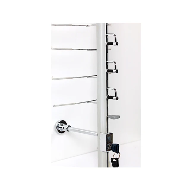 Aluminum Wall Optical Glasses Display Eyewear Eyeglasses Display Rack Eyewear Frame Optical  Display Rods