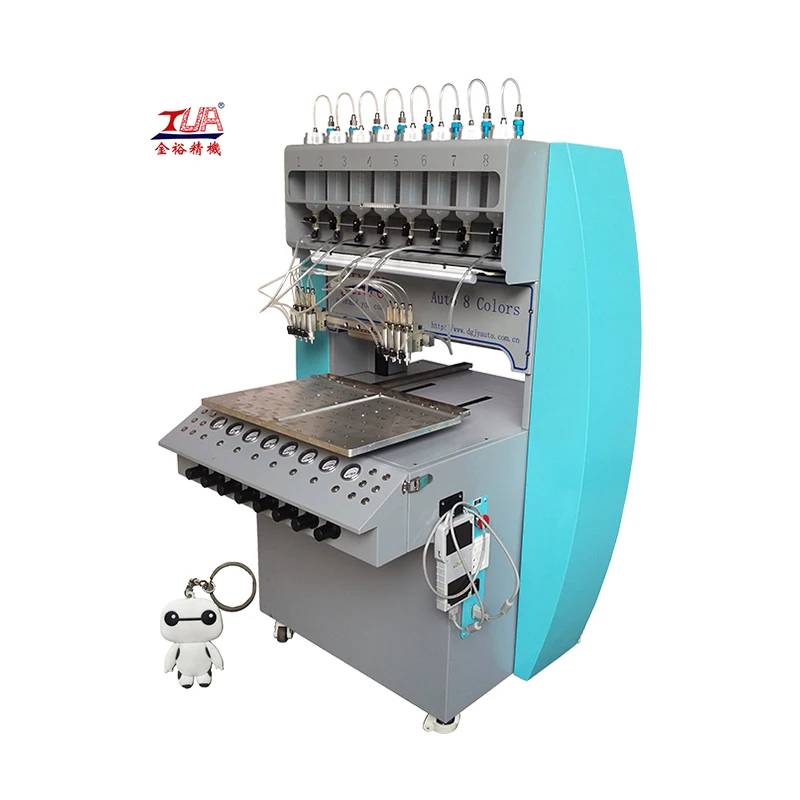 Automatic 8/12/16 Colors Rubber Pvc Led Keychain Dispensing/making Machine