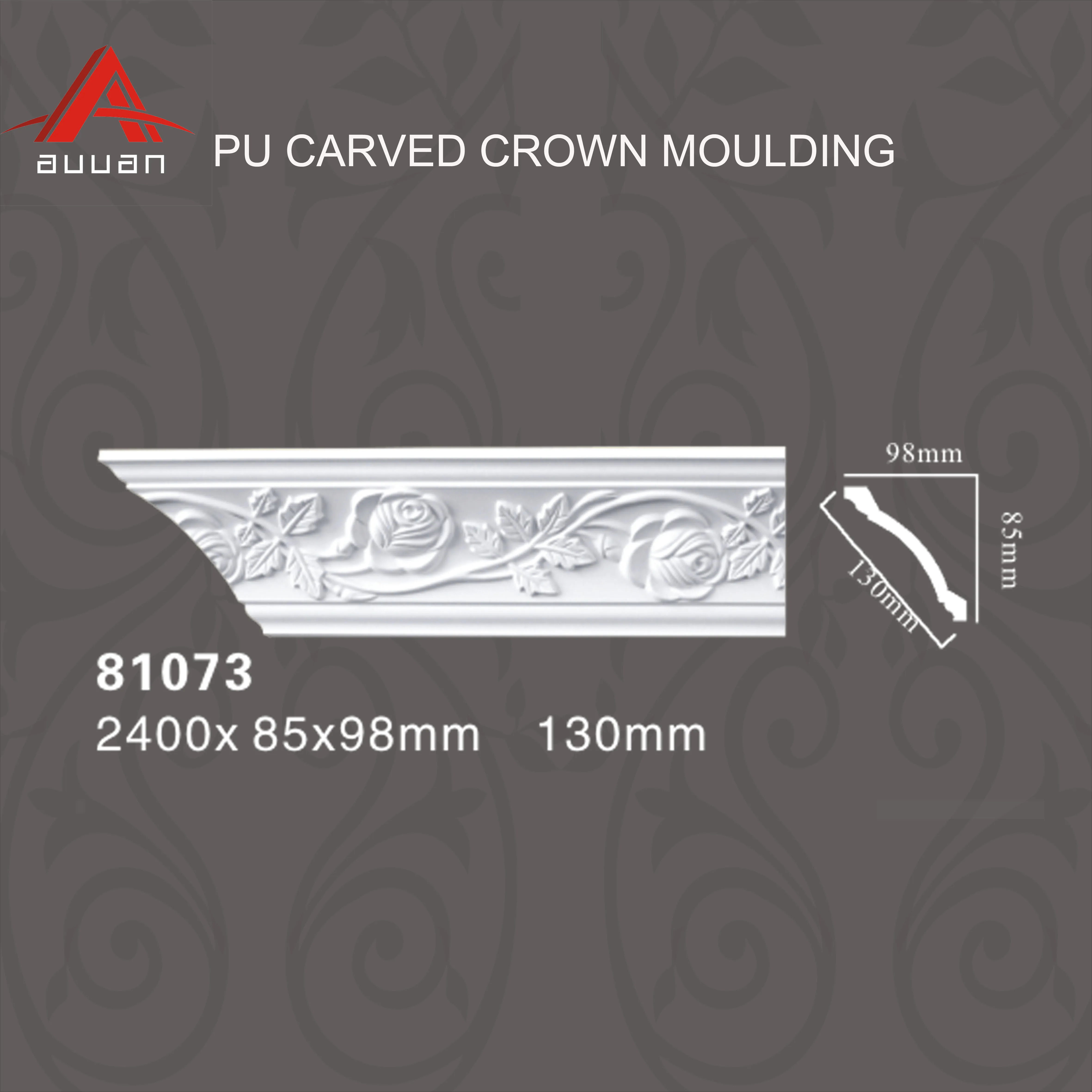 Polyurethane Cheap Cornice Types Crown Moulding  for Direct Sale