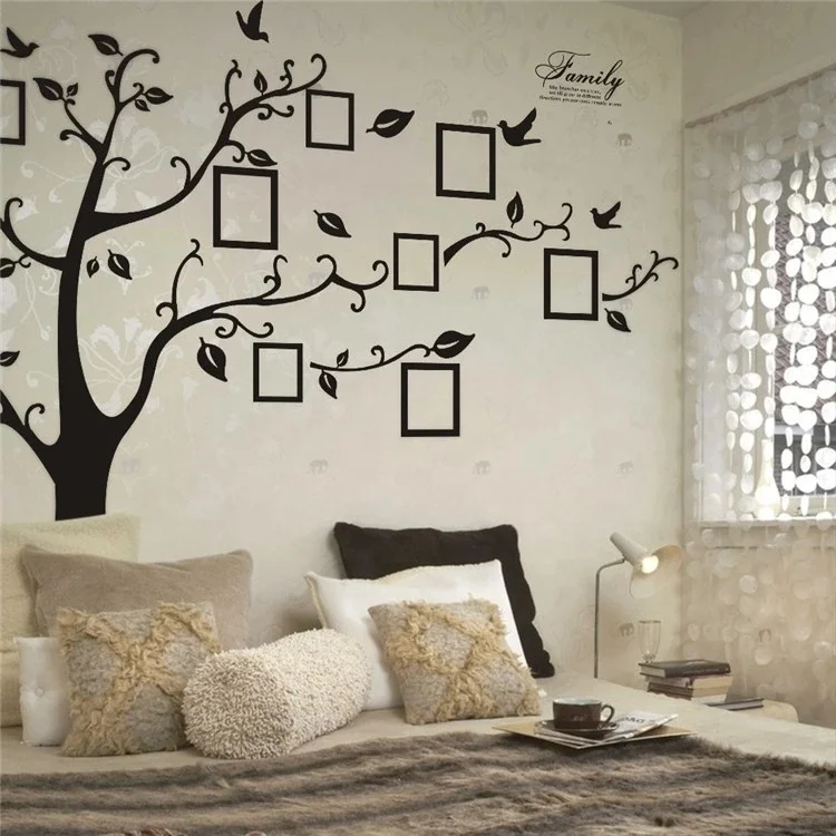 Family Tree Wall Decal Sticker Large DIY Photo Picture Frame Removable Decor