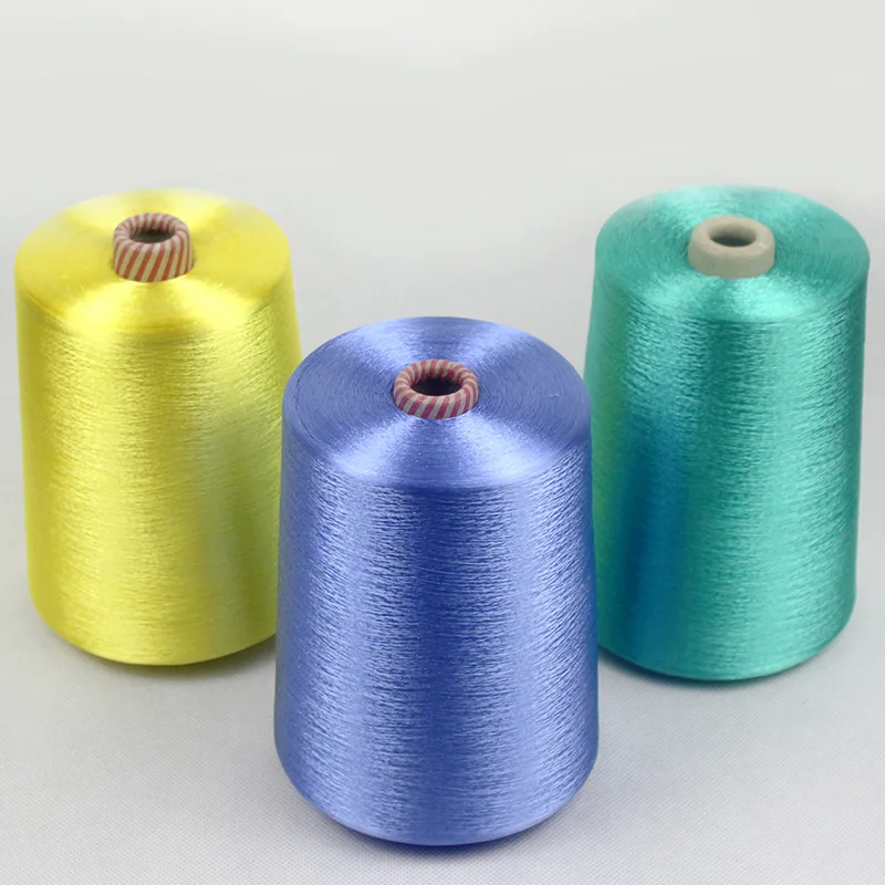 colored rayon crochet thread 300/60 100 viscose rayon filament
